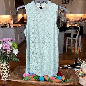 embroidered tank top